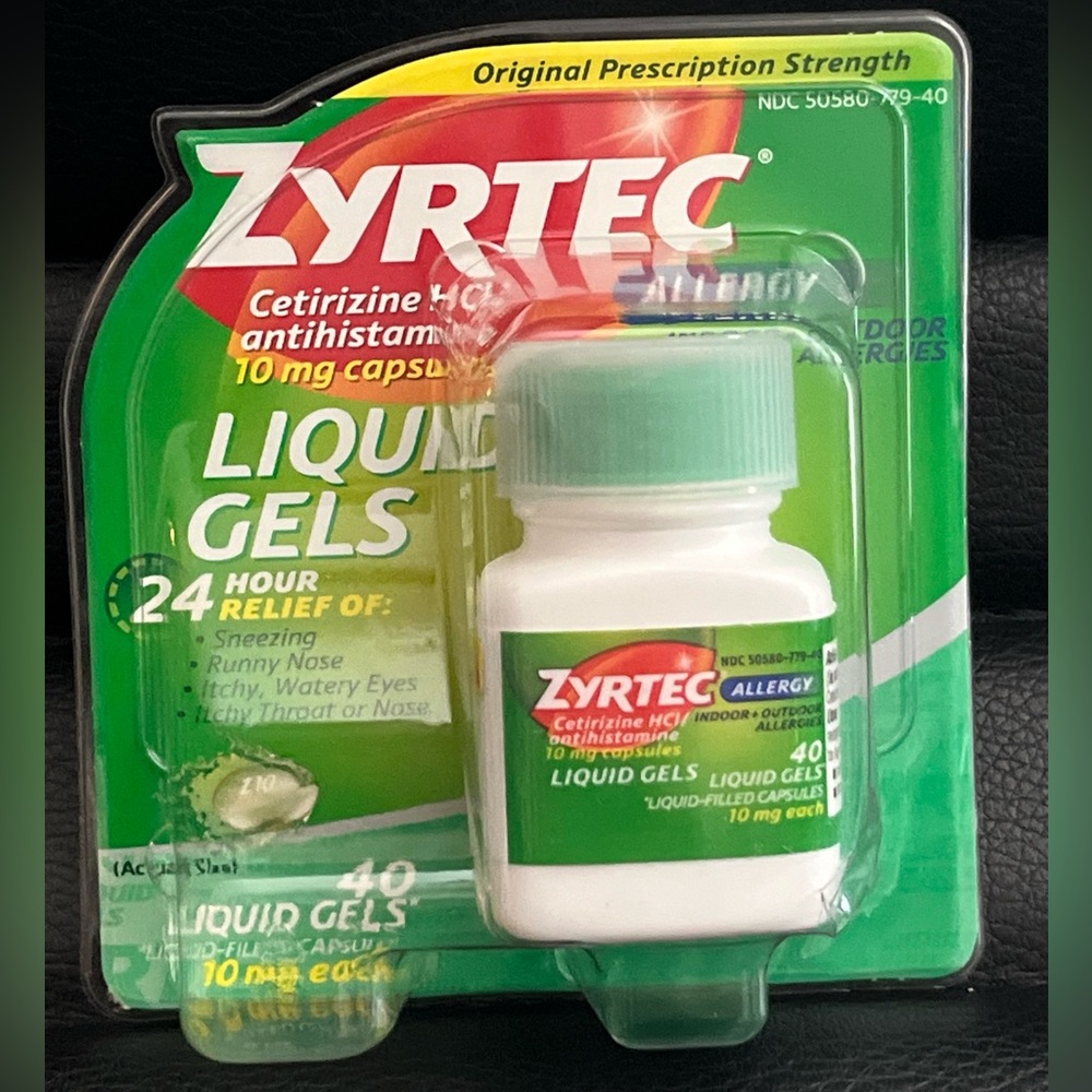 Zyrtec liquid gels